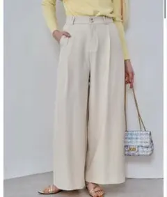 ワイドパンツ アイボリー