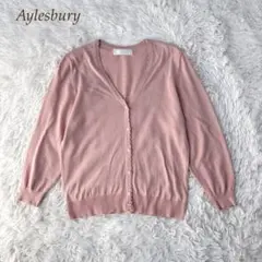 Aylesbury ピンク ニット カーディガン 桜
