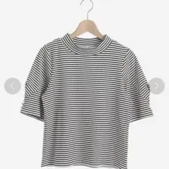 MAJESTIC LEGON タックスリーブ リブトップス ボーダーのサムネイル
