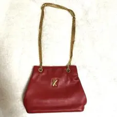 パロマピカソ コインケース 小銭入れ レッド ゴールド金具 イタリア製