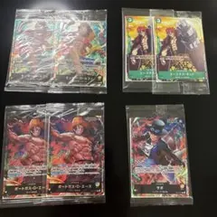 【未開封】ワンピースカード　ルフィ　サボ　エース　　キッド限定プロモ未開封