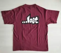 90s USA製 …lost enterprises Tシャツ L バーガンディのサムネイル