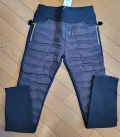 ⭐未使用★裏起毛 暖かパンツ ブラック ストレッチ 防寒 レディースXL