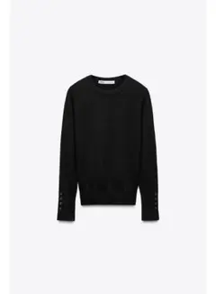 ZARA ベーシック無地ニットセーターのサムネイル