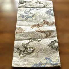 袋帯 金糸 華文 雲取り 和装 着物　和柄　絹　アンティーク