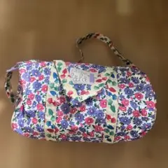 fafa 花柄 ドラム型　ショルダーバッグ