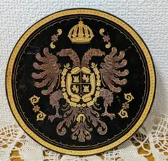 スペイン 象嵌細工 ダマスキナード 飾り皿 プレート 双頭の鷲