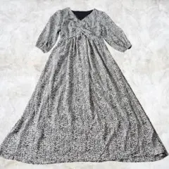 ヴィス　Vis　小花柄　七分袖　ワンピース