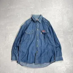 80s~90s Budweiser 刺繍 デニムシャツ vintage USA