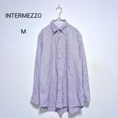 インターメッツォ カンクリーニ 長袖シャツ M ギンガムチェック 紫のサムネイル
