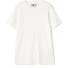 【M】AVIREX 半袖サーマルヘンリーネックTシャツ オフホワイト