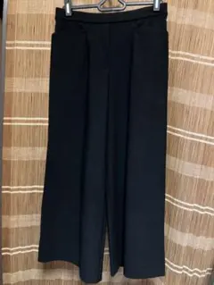 2) ET115 セレクトパンツ　シャルレ　セミワイド　　　ブラック