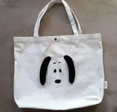 しまむら　PEANUTS　スヌーピー　キャンバス地トートバッグ　新品