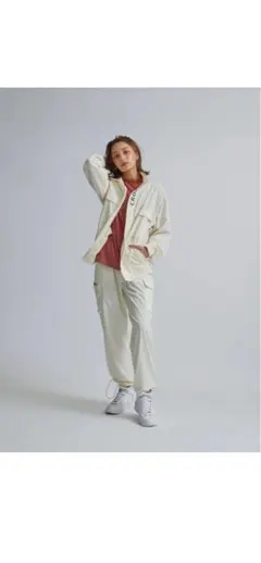 CRONOS WOMEN CARGO PANTS ホワイトSサイズ