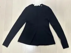 UNIQLO and LEMAIRE ブラック Vネックニット