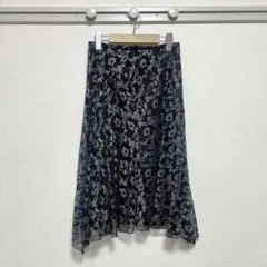 【新品未使用】BATEAU MOUCHE (バトームーシュ) レース膝丈スカート