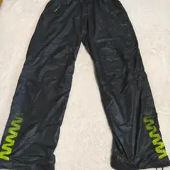 Reebok　ZIG TECH ジャージパンツ 黒 蛍光グリーン