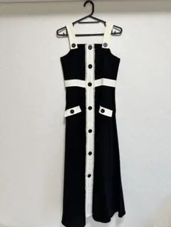 REDYAZEL リネンライクバイカラーワンピース