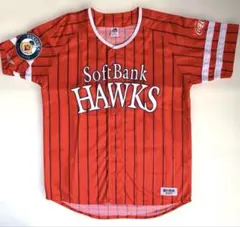 【未使用】SoftBank Hawks ユニフォーム Lサイズ　赤色