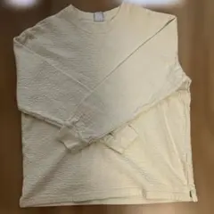 ZARA 長袖スウェット クリーム色 Lサイズ