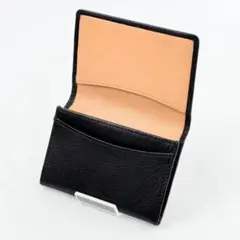 【新品】ラスト1点 大容量本革名刺入れ 50枚収納 ブラック