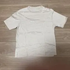 GLOBAL WORK メンズ ボーダー Tシャツ ベージュ L