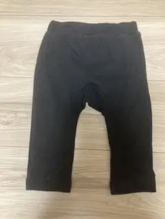 キッズ用 ブラック 無地 パンツ