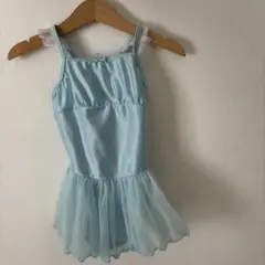 チャコット　水色フリル付きバレエレオタード