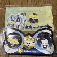 ポムポムプリン・ポチャッコ 缶バッジミニケース付きステッカーセット