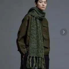 【soerte】 マルチカラーボリュームフリンジマフラー