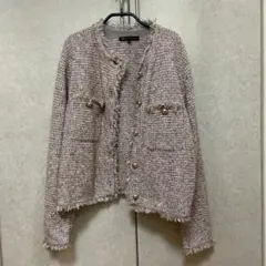 23区 ツィード ニット　ジャケット　40 定価31,900円のサムネイル
