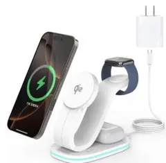 【新品未使用】Qi2認証 ワイヤレス充電器　ホワイト