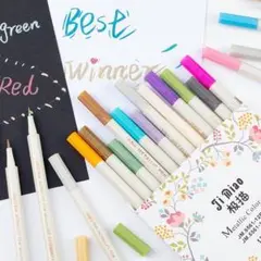 レジンペン　30色セット　メタリックカラーペン　美術　DIY　お絵描き　工作