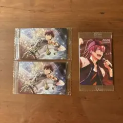 アイナナウエハース25　狗丸トウマ　箔押し2枚＆ノーマル1枚