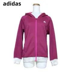 アディダス　adidas　レディース　パーカー　ジャージ　L　ピンク　美品