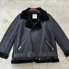 ZARA ボア　フェイクムートンジャケット