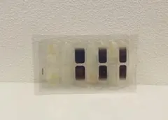 ネイルシール ジェルネイル クリア×グレー 可愛い おしゃれ14枚 貼るだけ