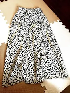 レオパード柄 フレアスカート