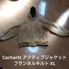 Carhartt アクティブジャケット XL フランネルキルト J130 BRNのサムネイル