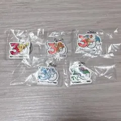 ポケモン 30周年　メタルチャームマスコット 5種セット　ガチャ
