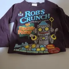Rob's Crunch ロボット長袖Tシャツ　ブルーマート80㎝中古