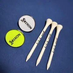 SRIXON ／希少 ゴルフマーカー 押しピン ＆ ウッドティー ／ 新品