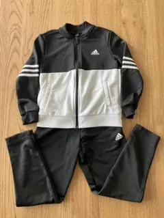 adidas ジャージセット 120 黒/白