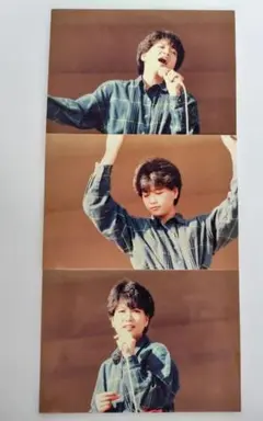 【最終出品】堀ちえみ　パフォーマンス写真 3枚セット