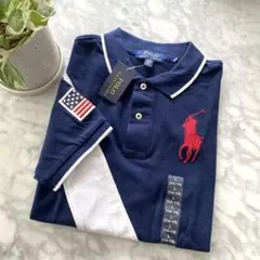 ①新品未使用　ラルフローレン 160 L(14-16)ビッグポニーポロシャツ