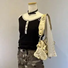 55DSL diesel raglan T-shirt Y2Kグランジダークコア
