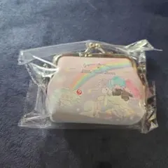 JAL× リトルツインスターズ ミニがまぐちポーチ未開封キキララ