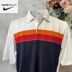 NIKE GOLF 半袖ポロシャツ DRI-FIT ストライプ ゴルフウェア