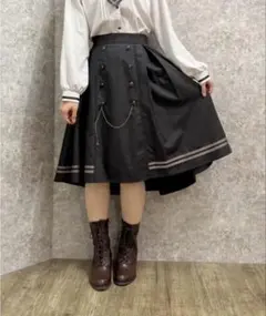 axes femme 連ボタンフィッシュテールスカート