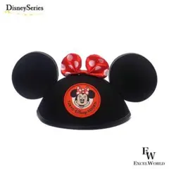 【美品】ミニーマウス　耳付き帽子　ファンキャップ